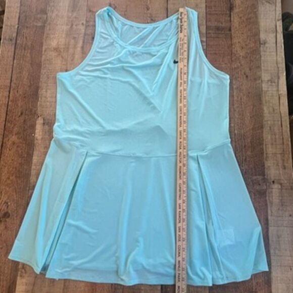 Nike Dri-Fit Court Advantage Tennis Dress Size 1X Plus Light Blue Mini - Picture 7 of 12